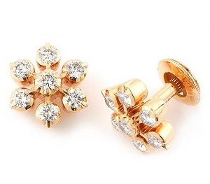 Diamond Ear Tops Jewellery